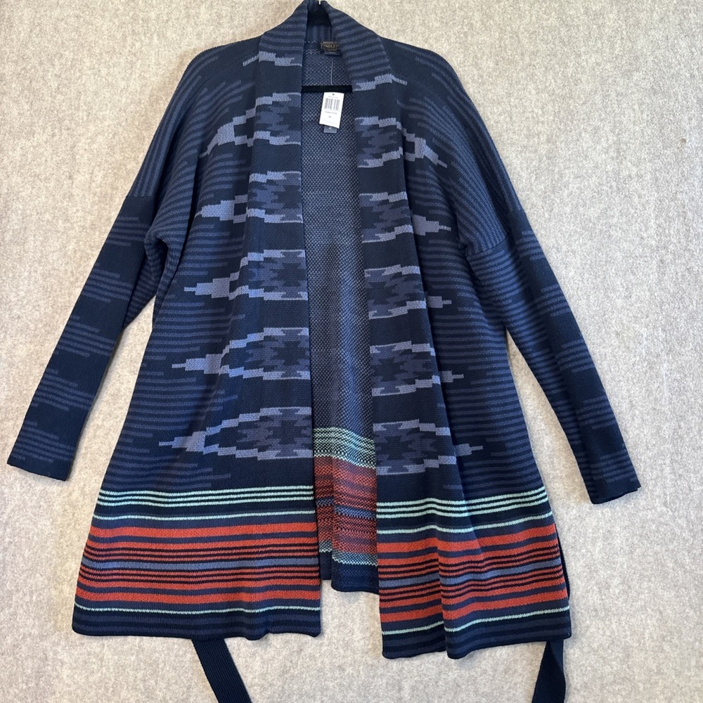 NWT Pendleton Nora Cotton Cardigan Sweater Womens XL Aztec Southwestern Native
